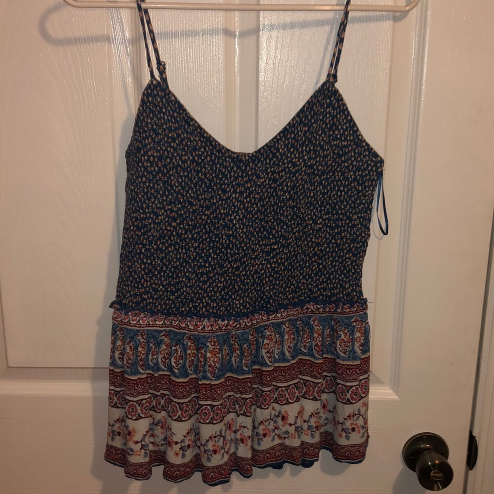 Smocked summer tank top